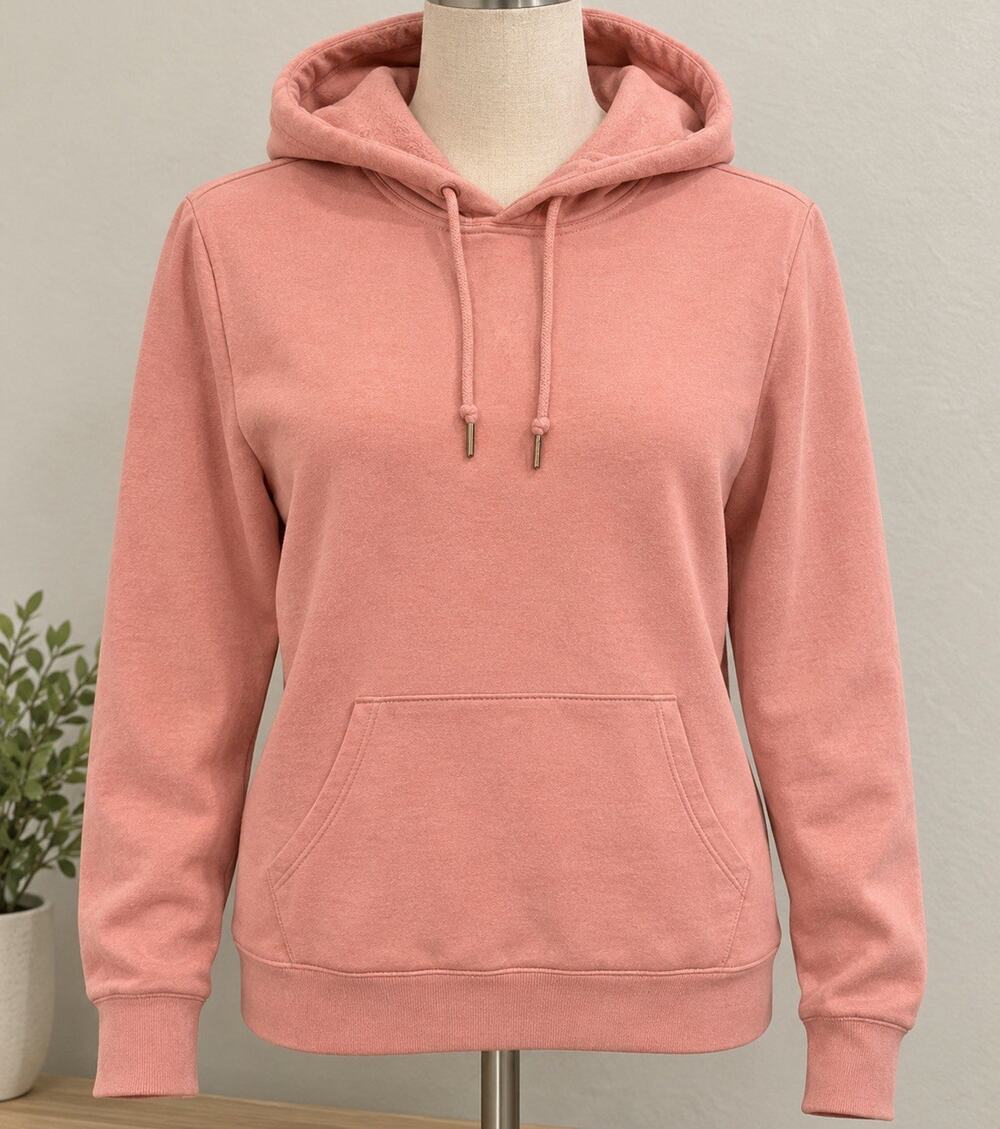 Old Navy Pink Pullover Hoodie Womens M Regular Fleece Drawstring Pockets